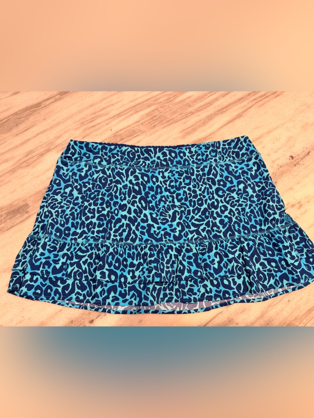 Lilly Pulitzer Blue and Turquoise Luxletic Activewear Skort